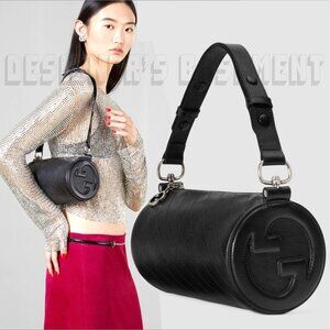 EUC Gucci Black Cylinder Shoulder Bag